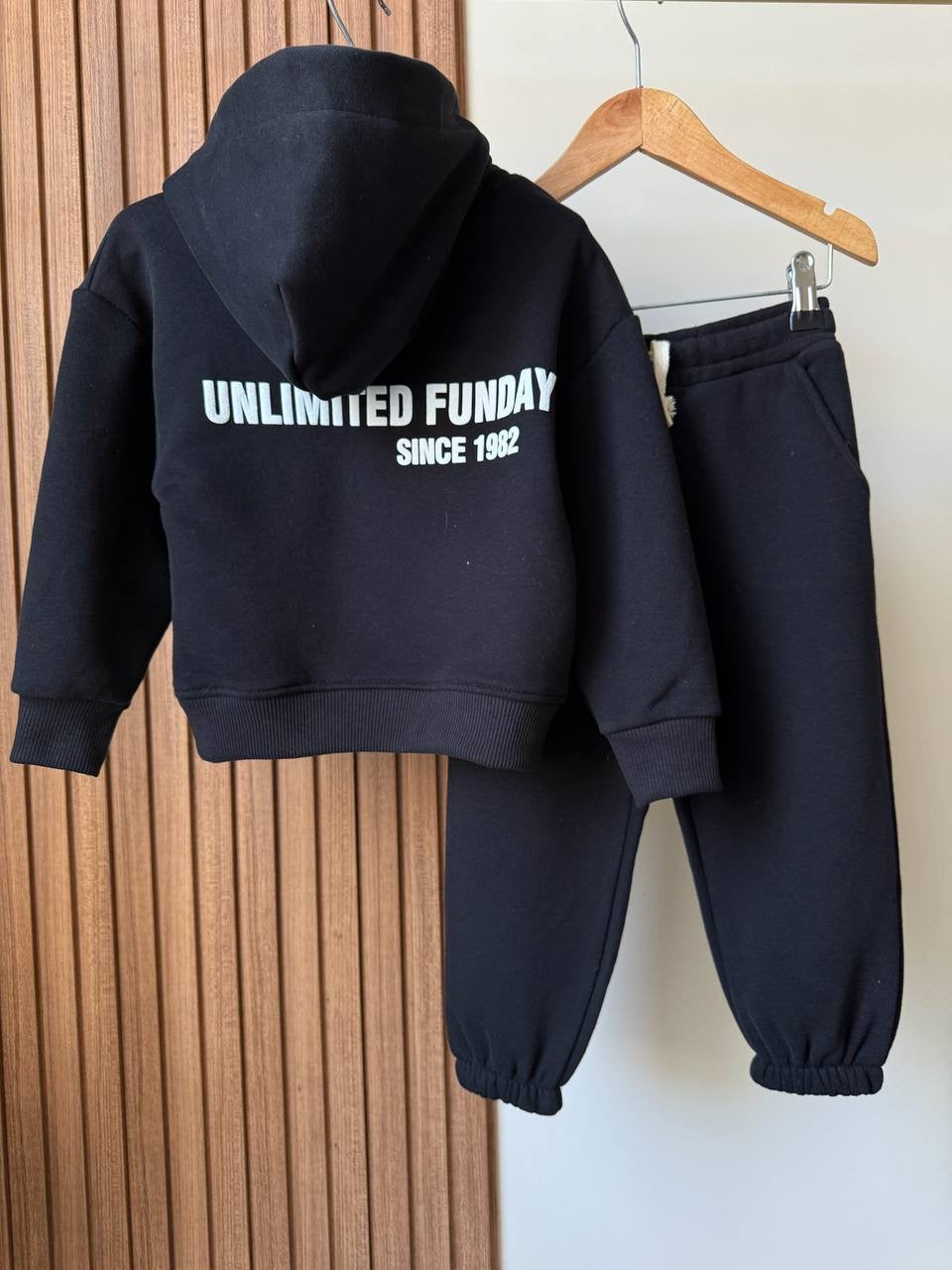 Unlimited Funday Black Hoodie Set