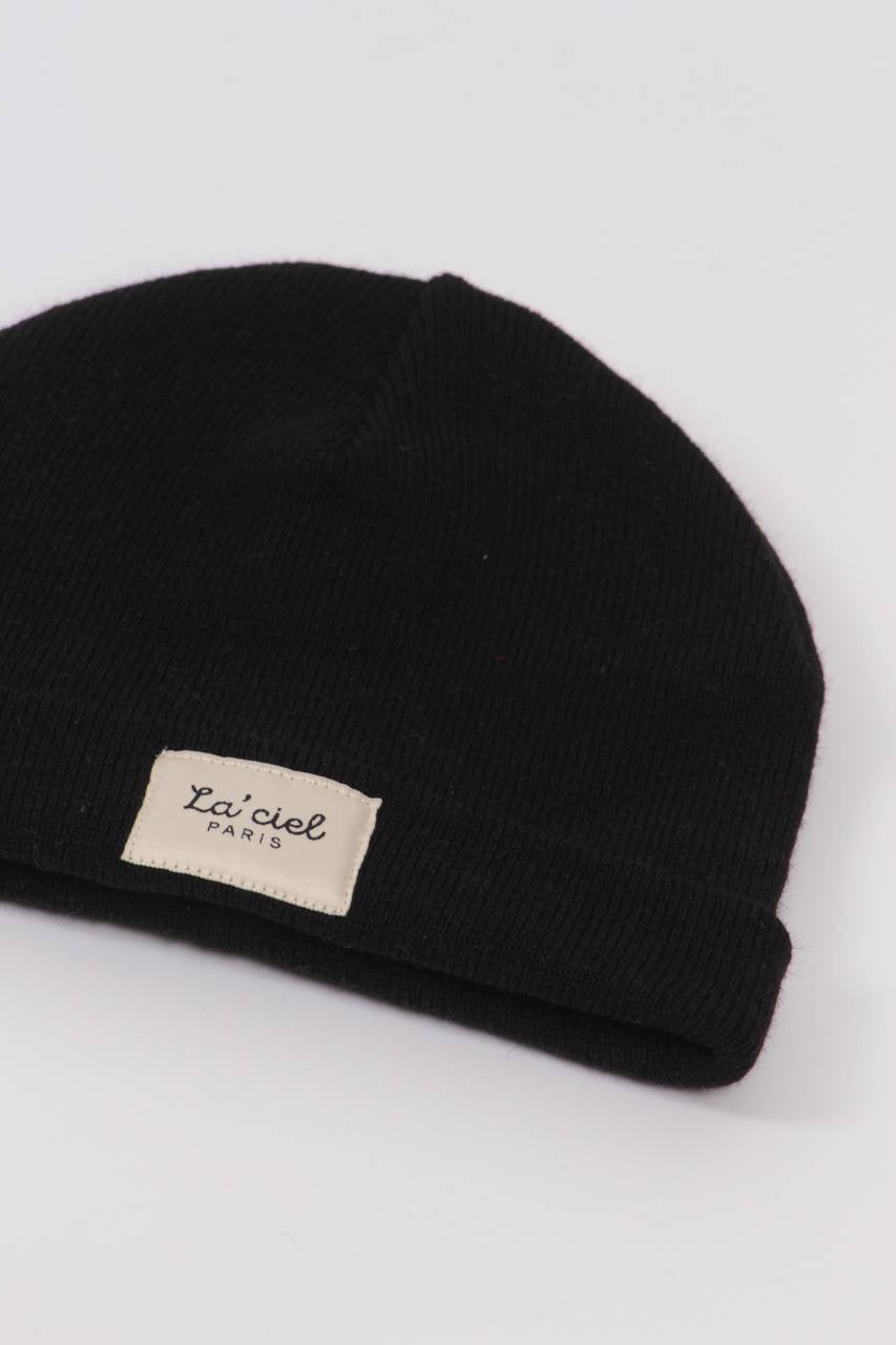 La’ciel Paris Black Beanie