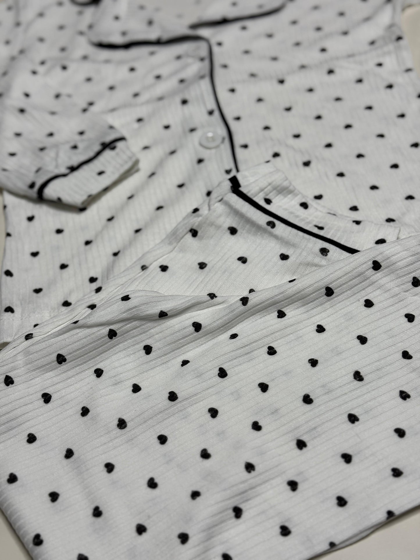 Mini Black Hearts Pyjama