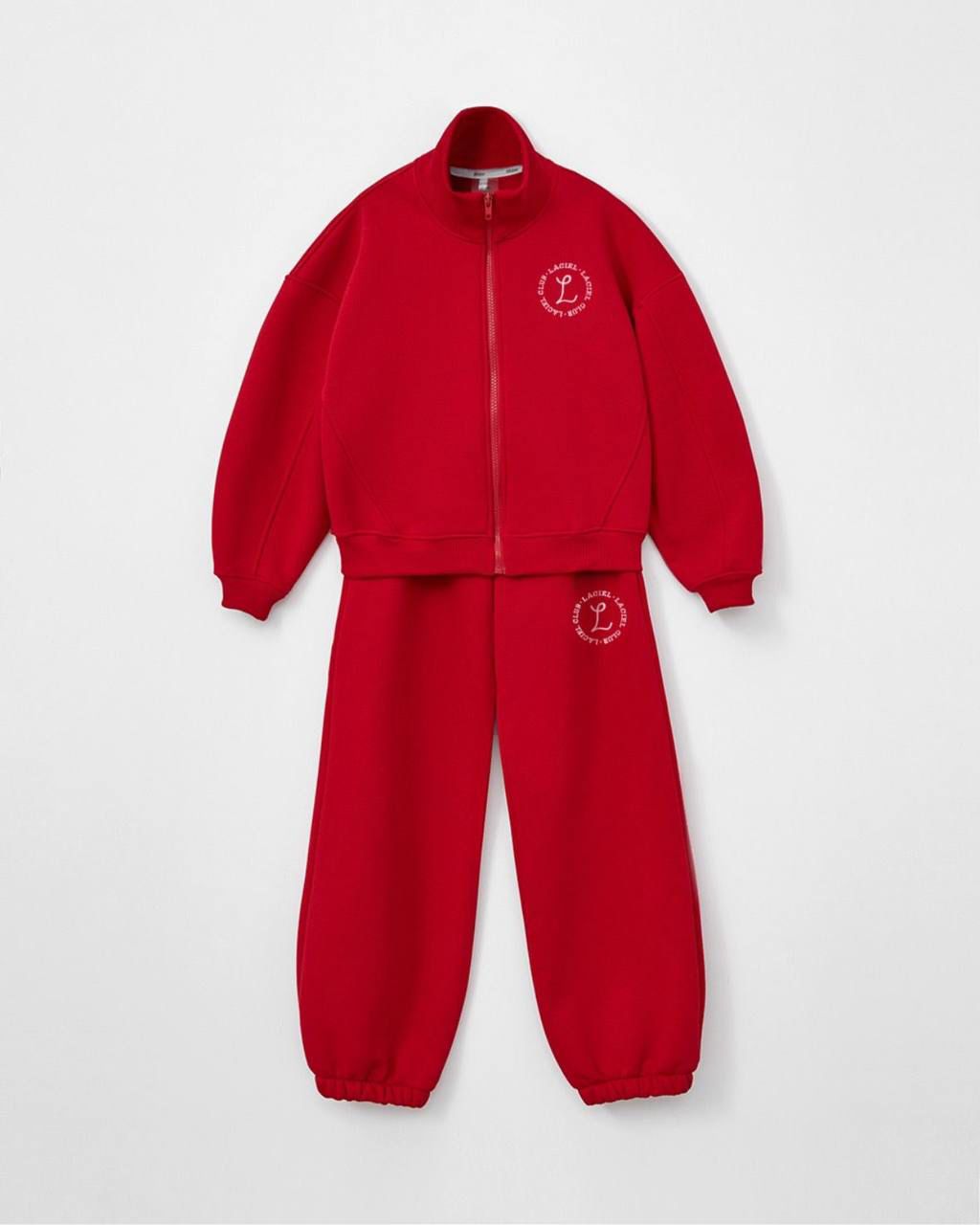 La’ciel Paris Red Fleece Tracksuit