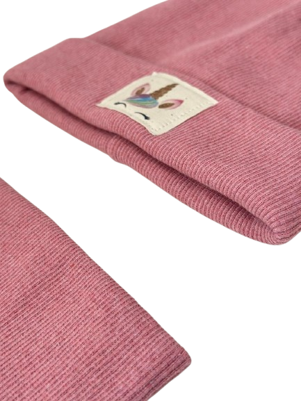 Pink Hat & Scarf Set