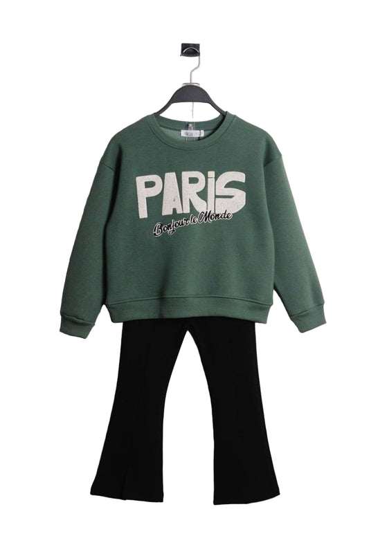 Paris Black Legging Set