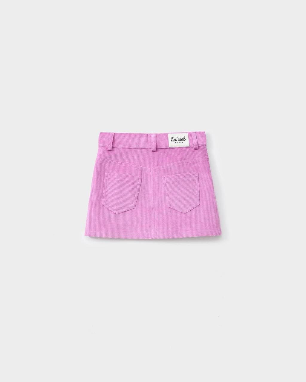 La’ciel Paris Pink Corduroy Skirt Set