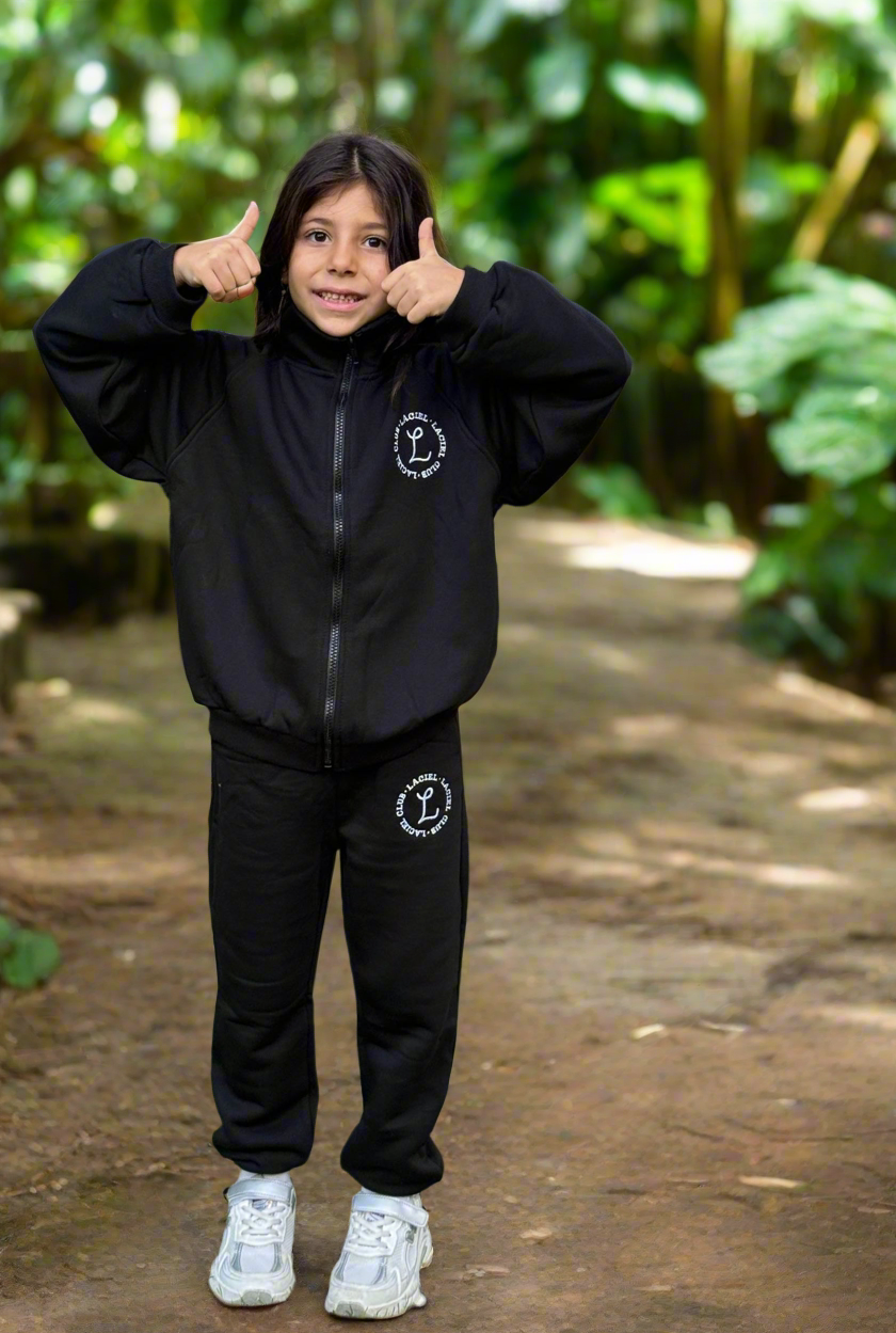 La’ciel Paris Black Fleece Tracksuit