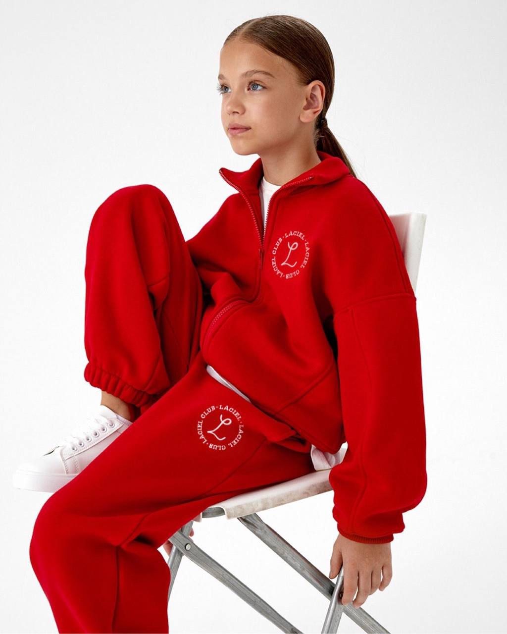 La’ciel Paris Red Fleece Tracksuit