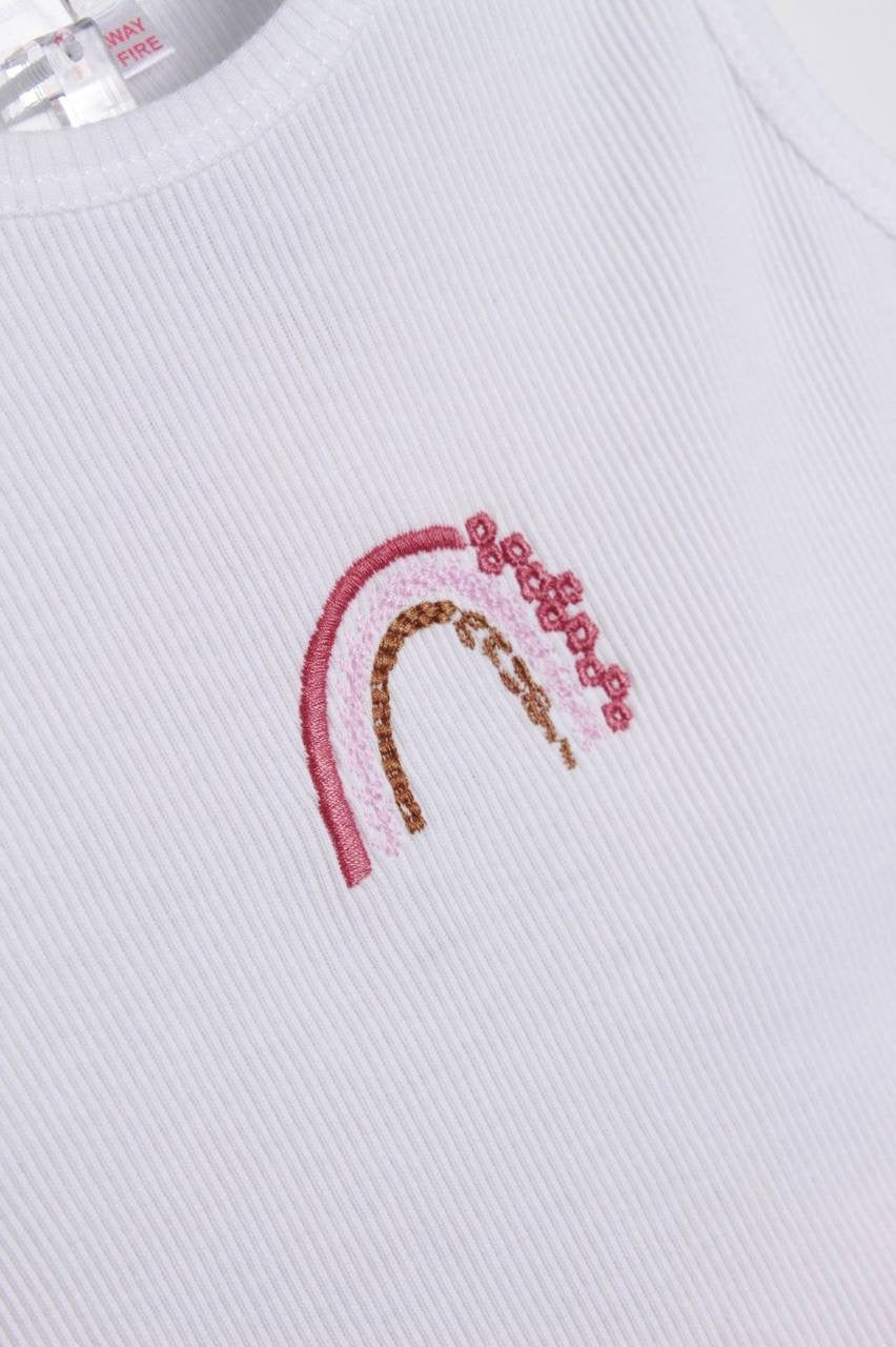 Zara Rainbow Pink & White set