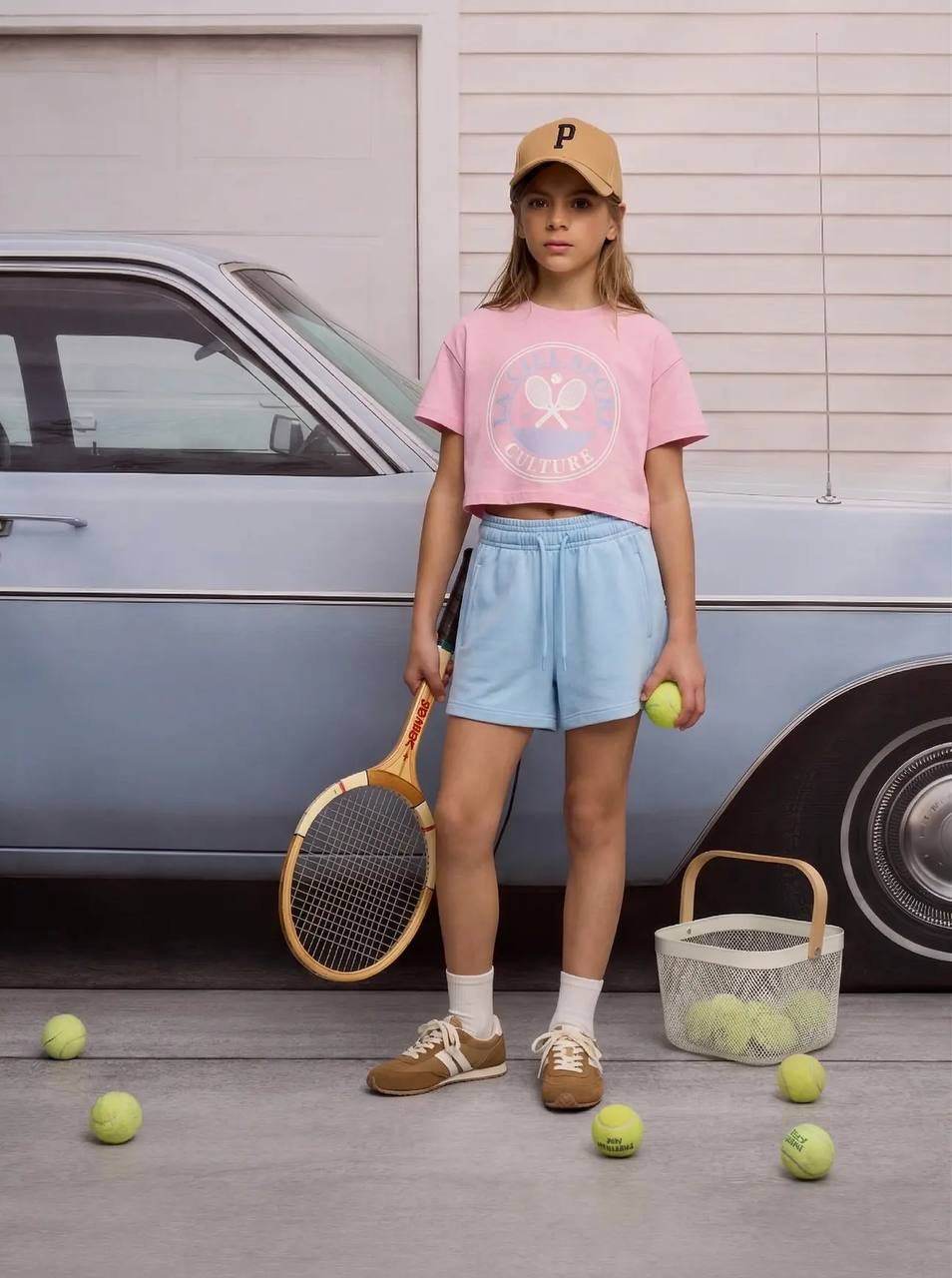 La'ciel Paris Pink & Light Blue Sport Tennis Set