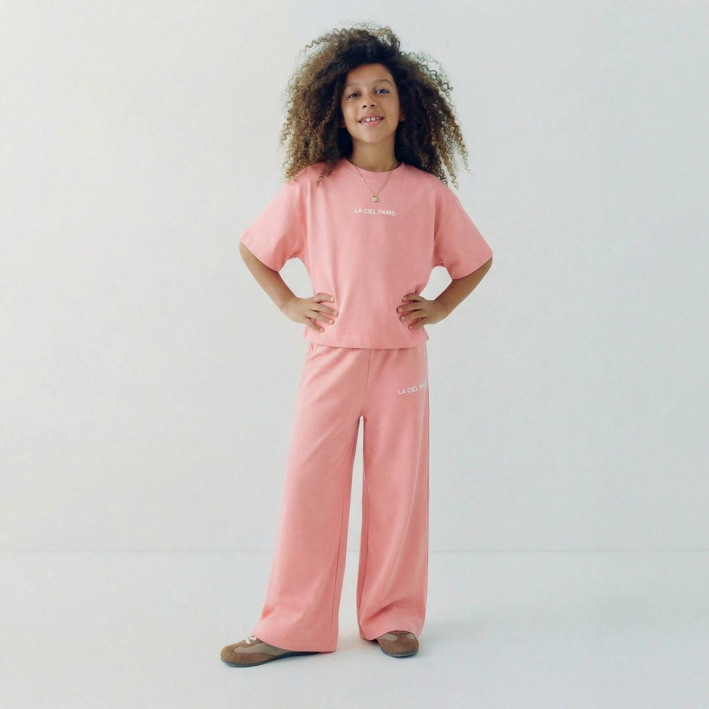 La’ciel Paris Wide-Leg Pink Set