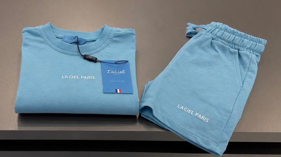 La’ciel Paris Unisex Blue Short Set