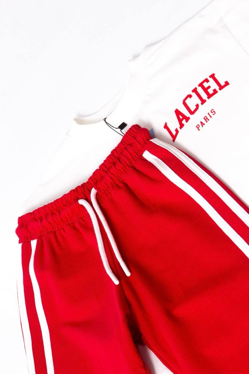 La’ciel Paris Sporty in red & white