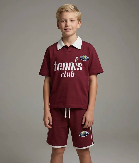 La'ciel Paris Burgundy Tennis Club Set