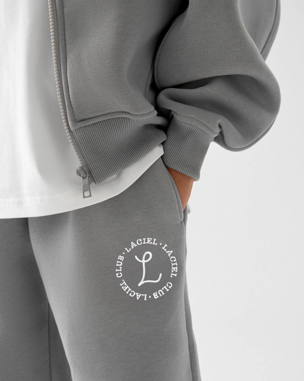 La’ciel Paris Grey Fleece Tracksuit