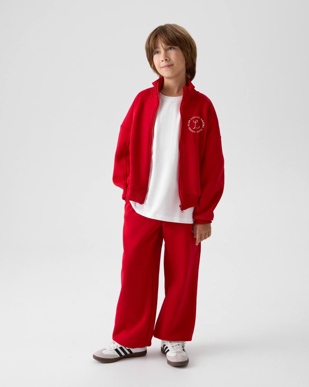 La’ciel Paris Red Fleece Tracksuit