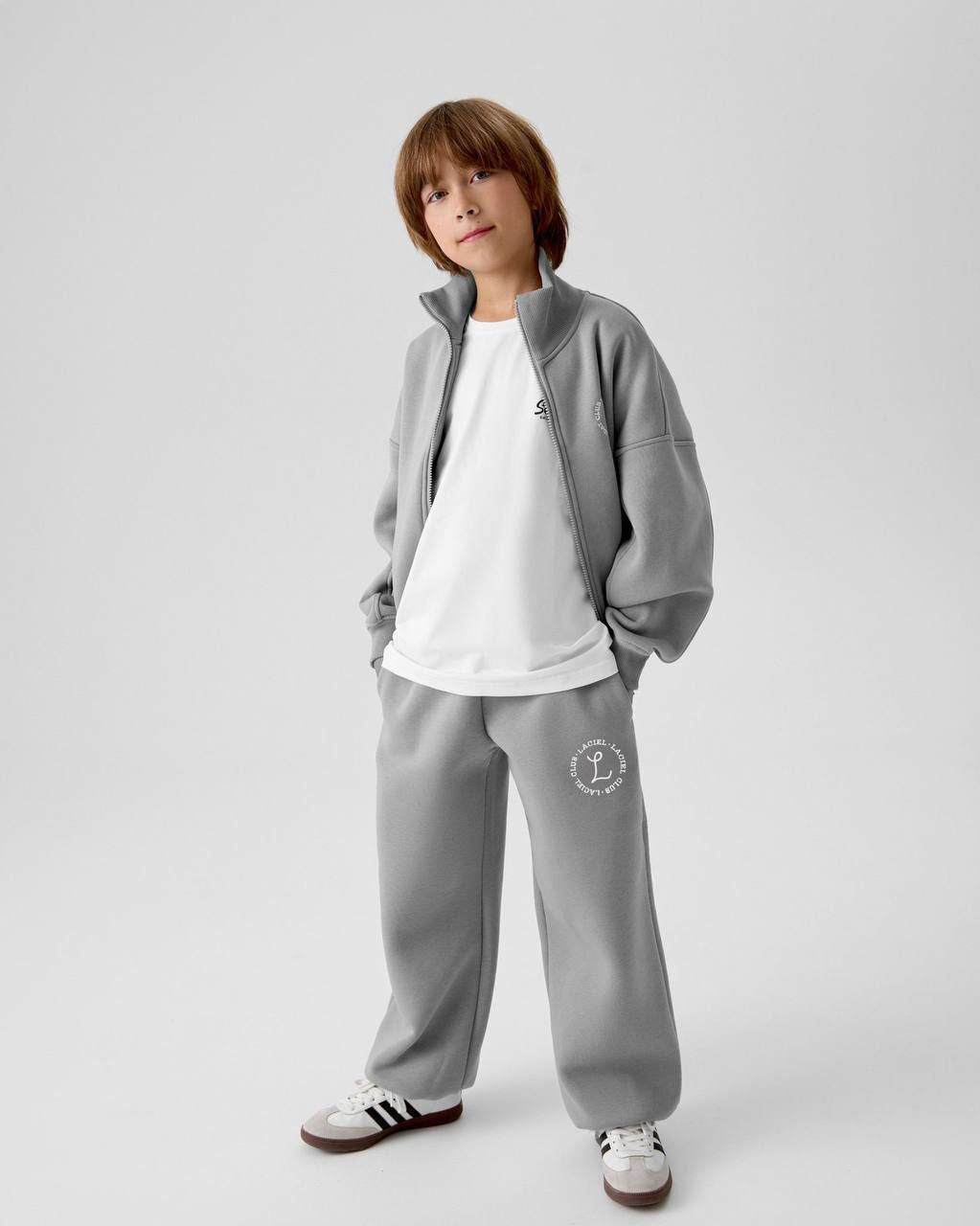 La’ciel Paris Grey Fleece Tracksuit