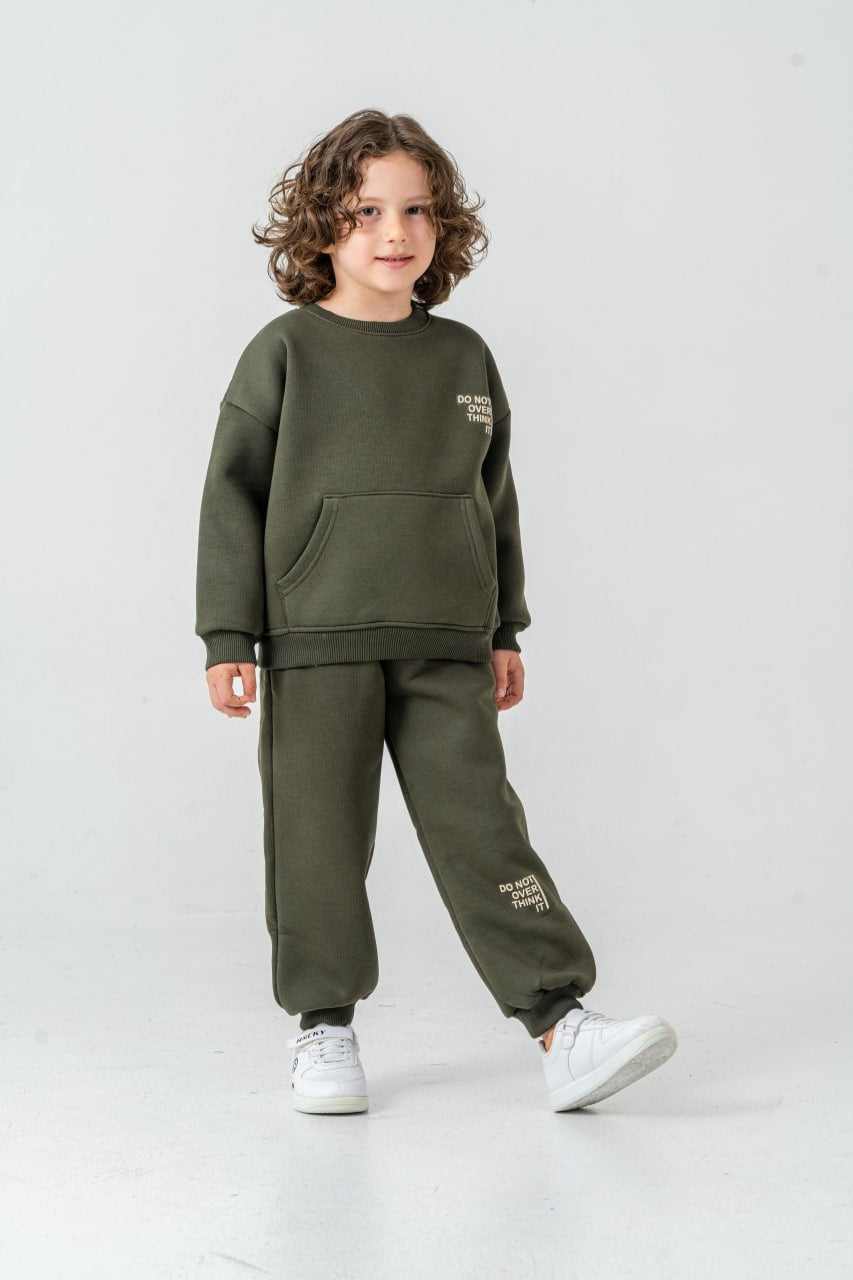 “Do Not Overthink It” Fleece Tracksuit