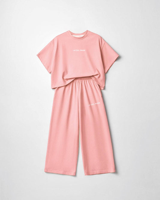 La’ciel Paris Wide-Leg Pink Set