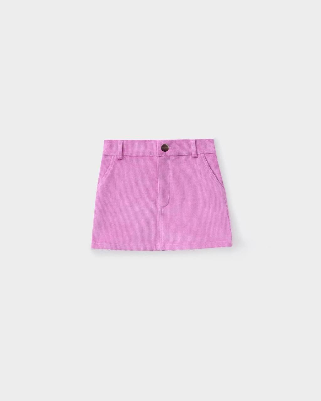 La’ciel Paris Pink Corduroy Skirt Set