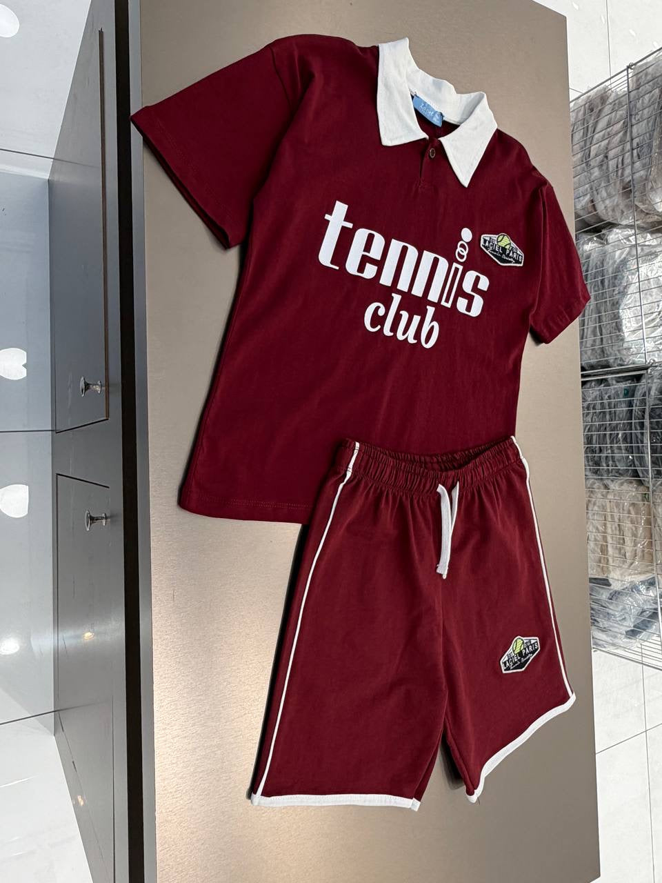 La'ciel Paris Burgundy Tennis Club Set