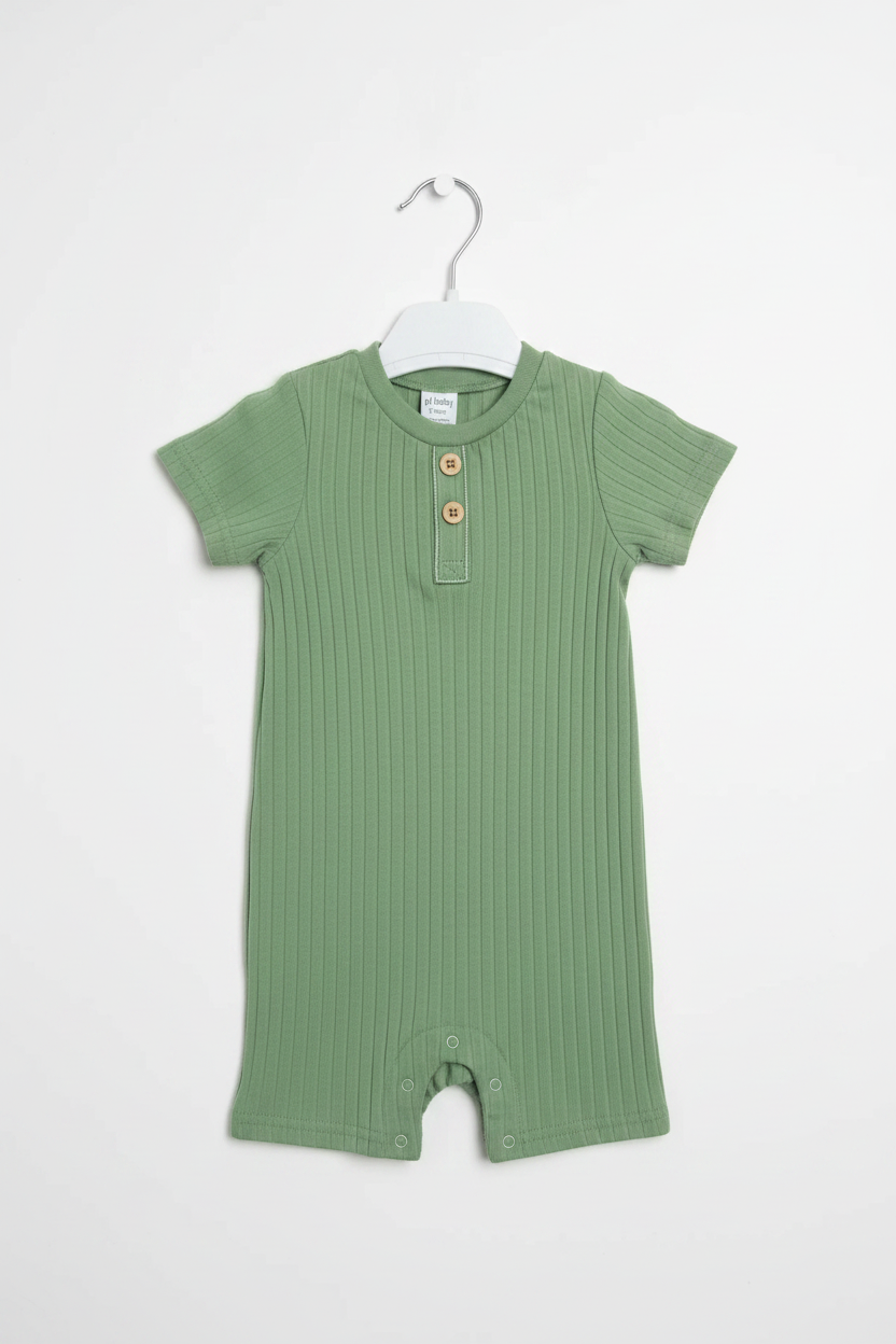 Green Baby Romper