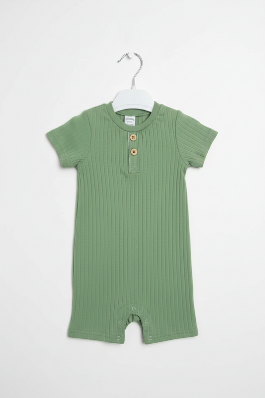 Green Baby Romper