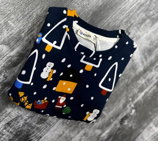 Navy Christmas Pyjama