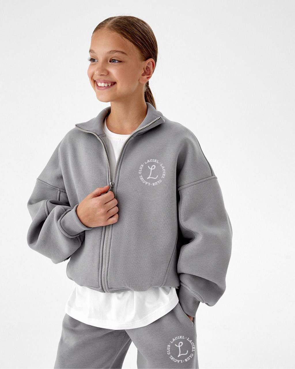 La’ciel Paris Grey Fleece Tracksuit