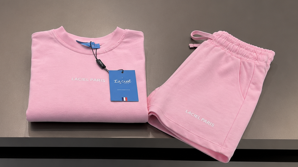 La’ciel Paris Pink Short Set