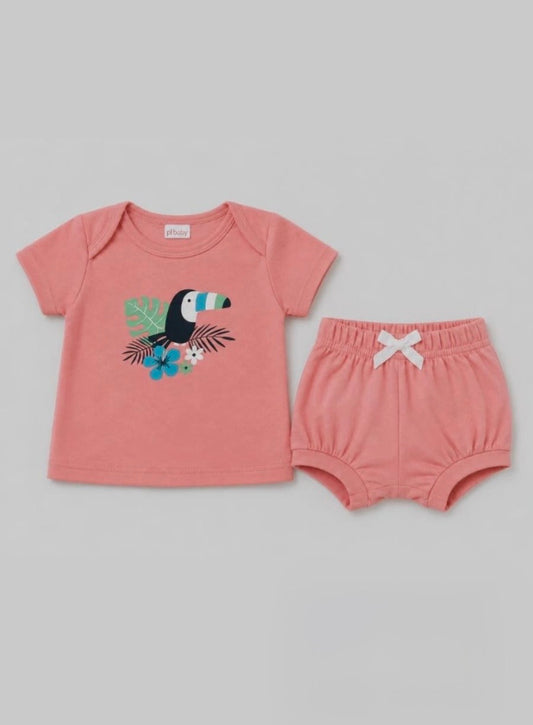Tropical Toucan Coral Baby Set