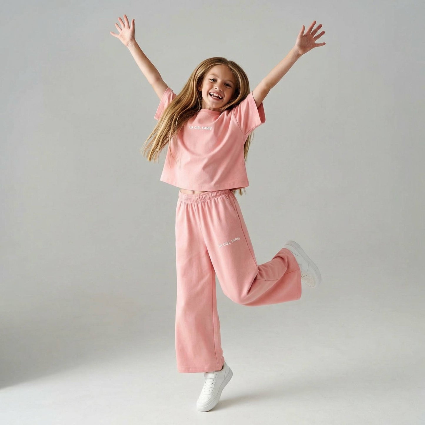 La’ciel Paris Wide-Leg Pink Set