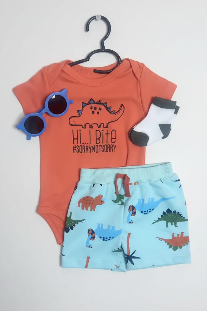 ‘Sorry Not Sorry’ Dino Baby Set