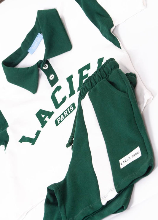 La’ciel Paris Green Polo Set