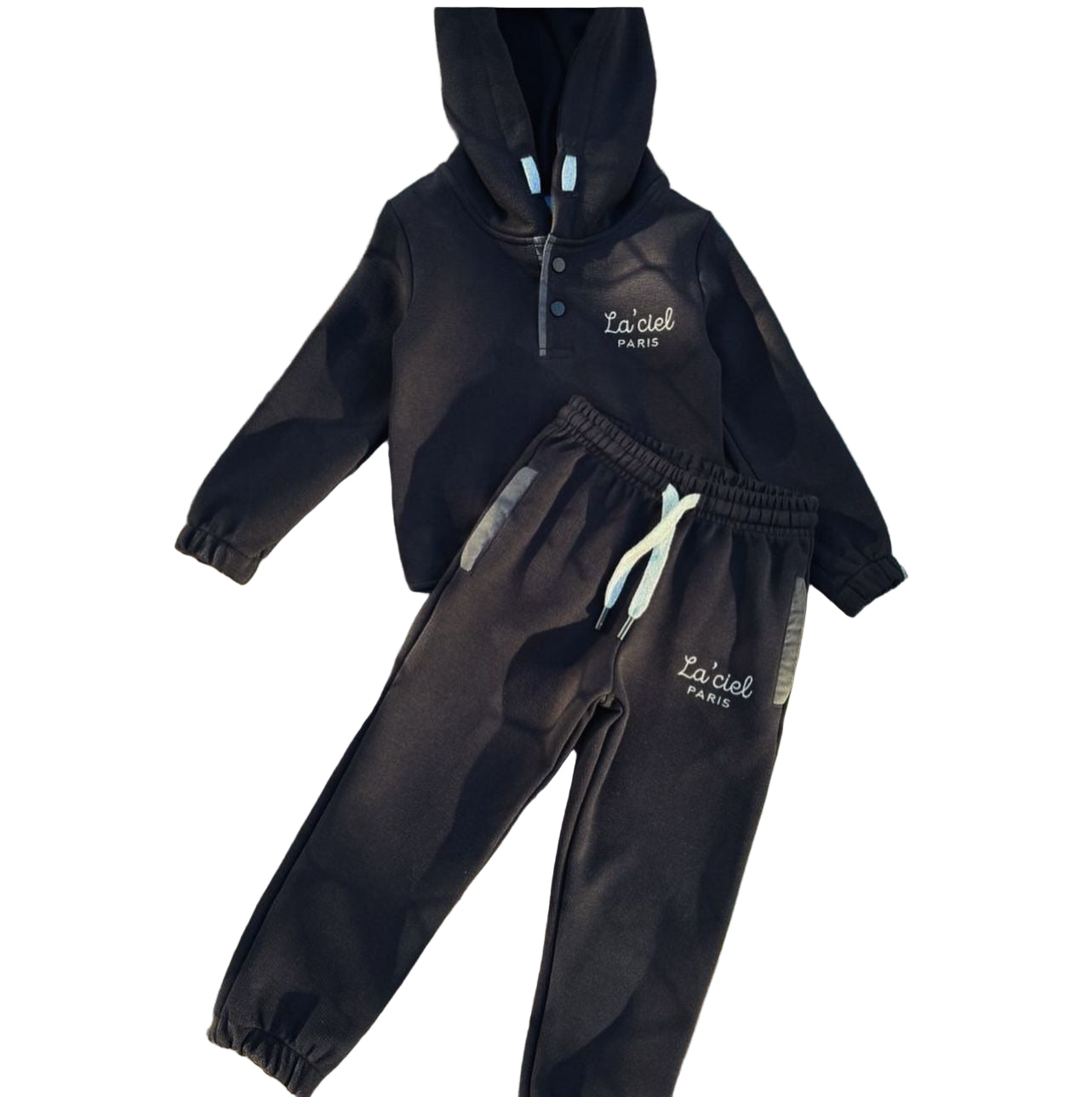 La’ciel Paris Black Fleece Hoodie Set