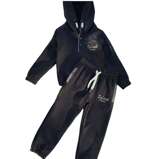 La’ciel Paris Black Fleece Hoodie Set