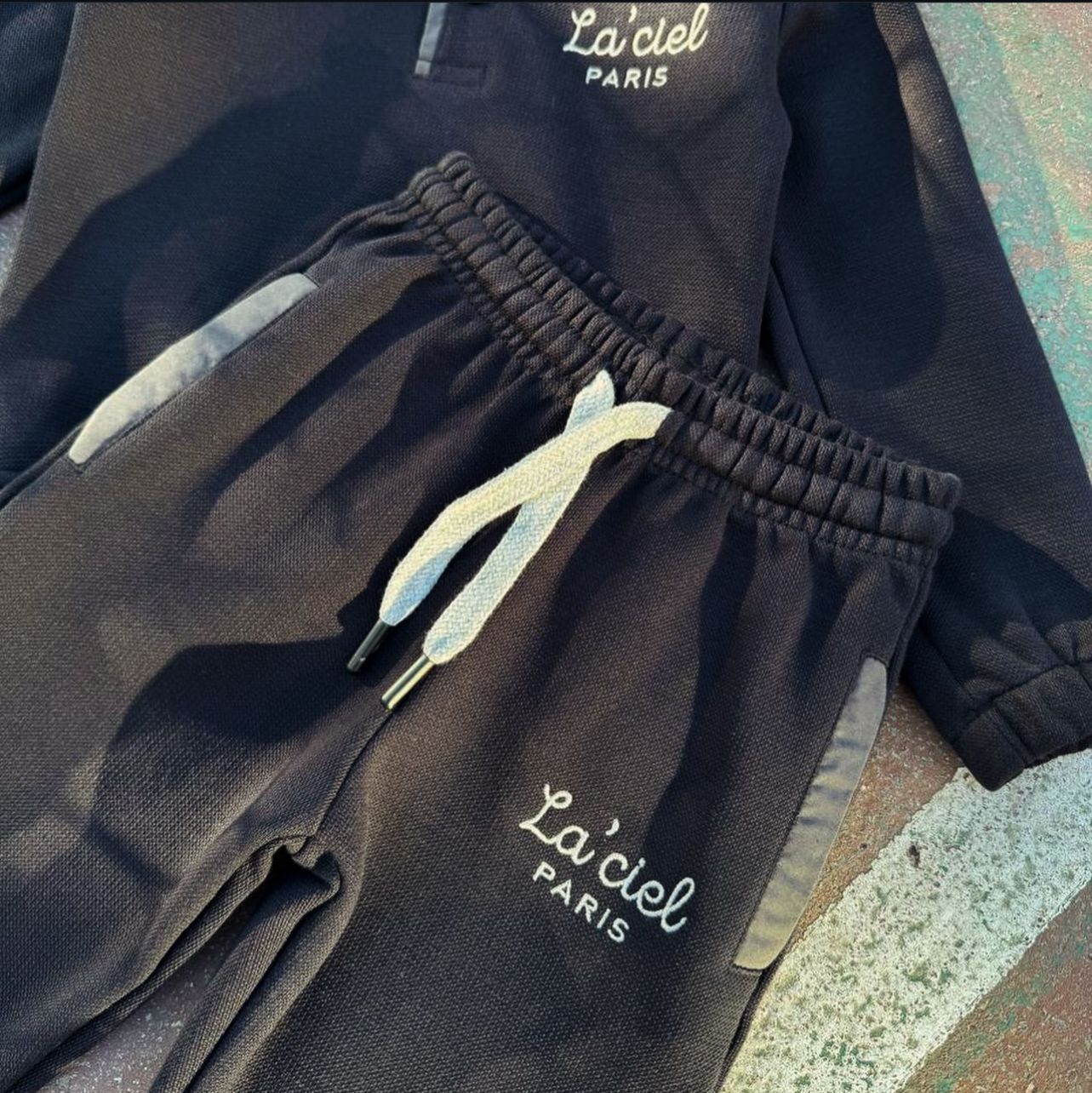 La’ciel Paris Black Fleece Hoodie Set