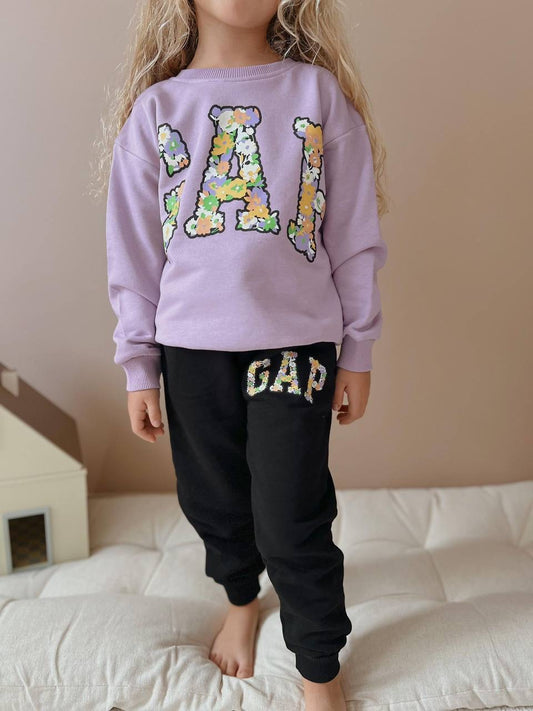 Girl GAP Black and Lilac Set
