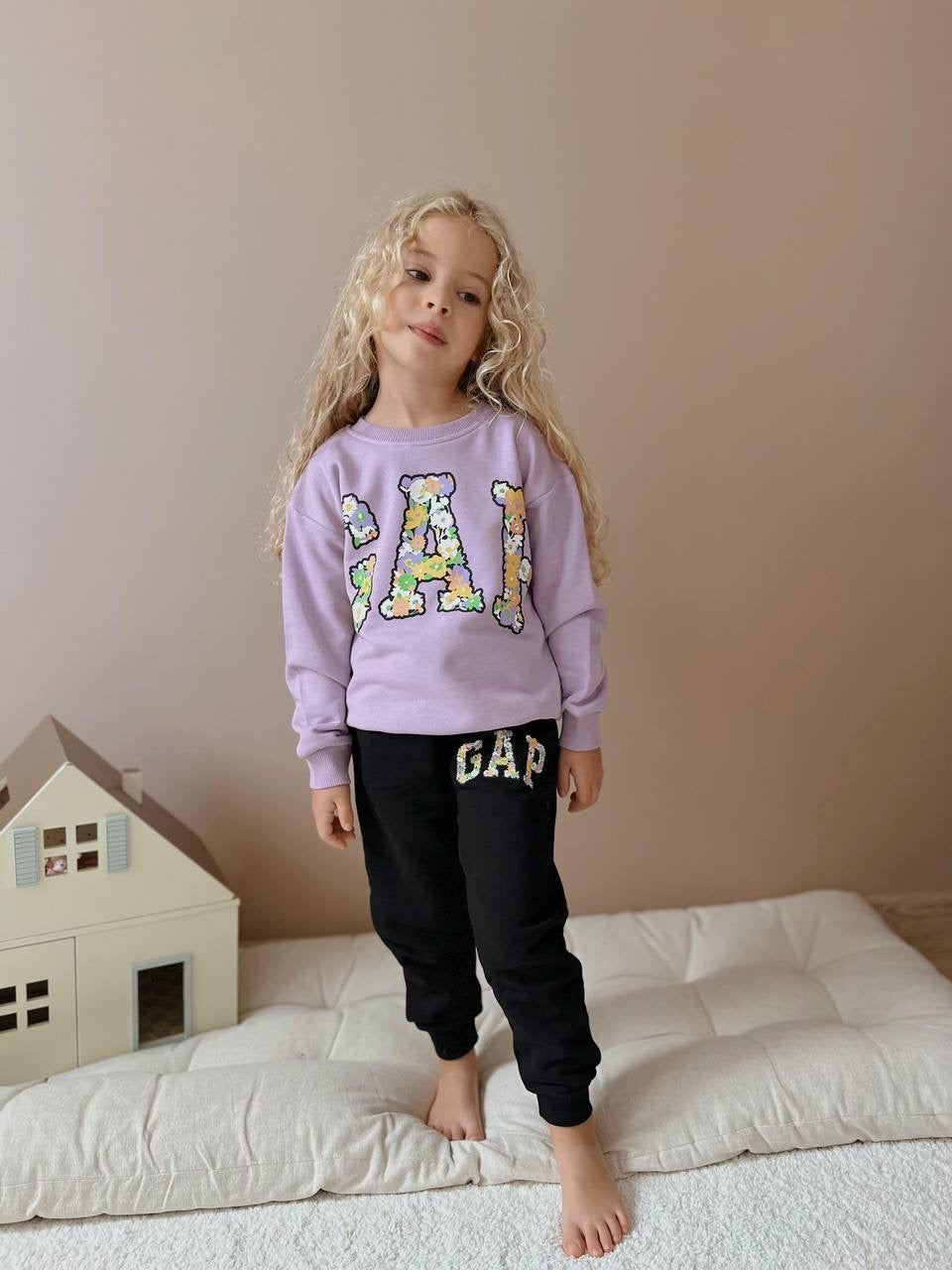 Girl GAP Black and Lilac Set