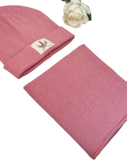 Pink Hat & Scarf Set