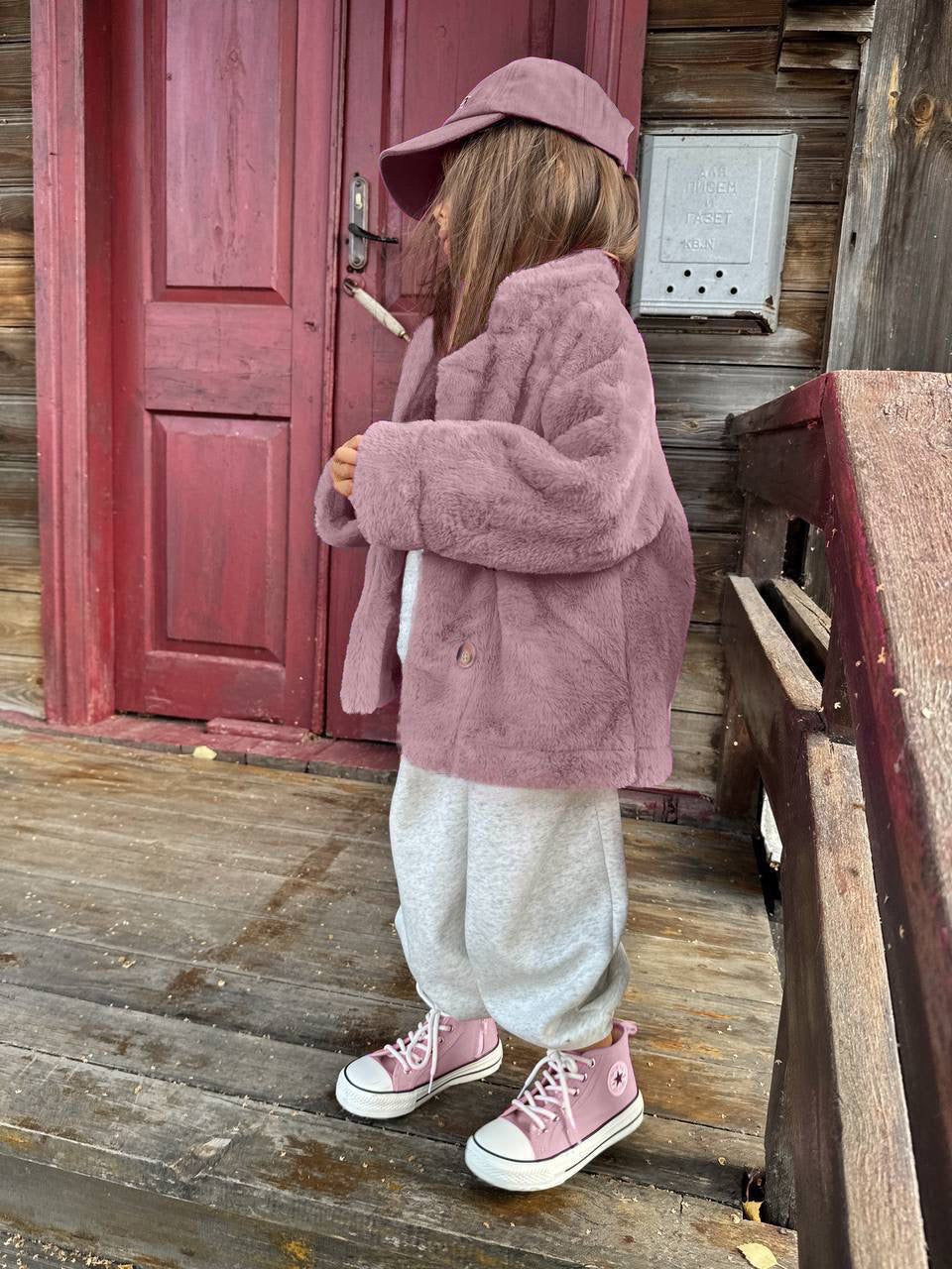 La’ciel Paris Fluffy Dusty Pink Jacket